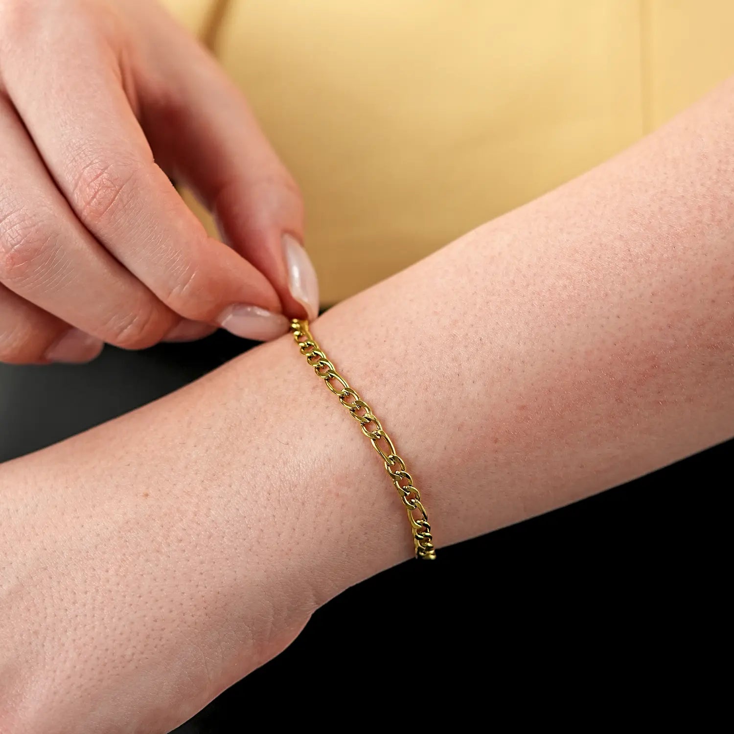 Figaro chain bracelet