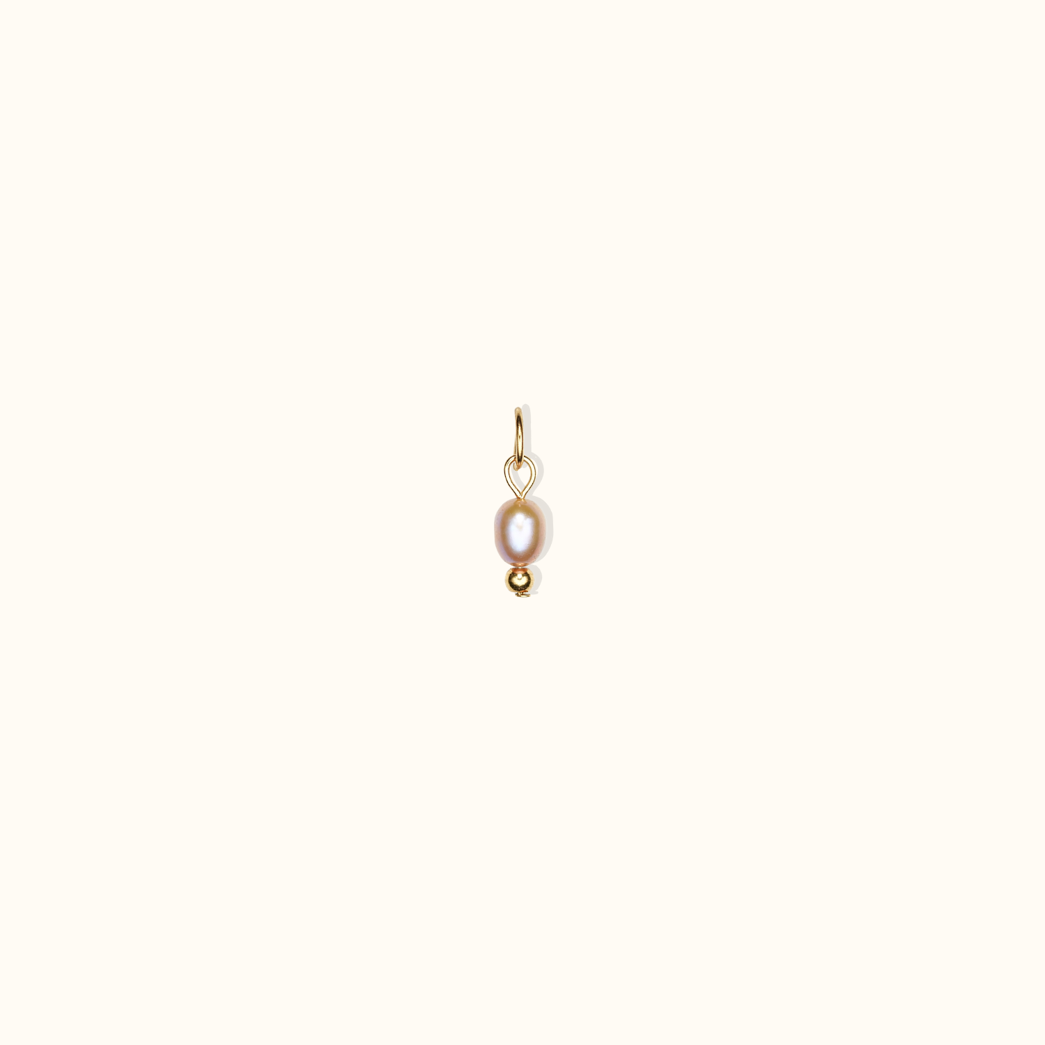 Rosé Pearl Drop Charm