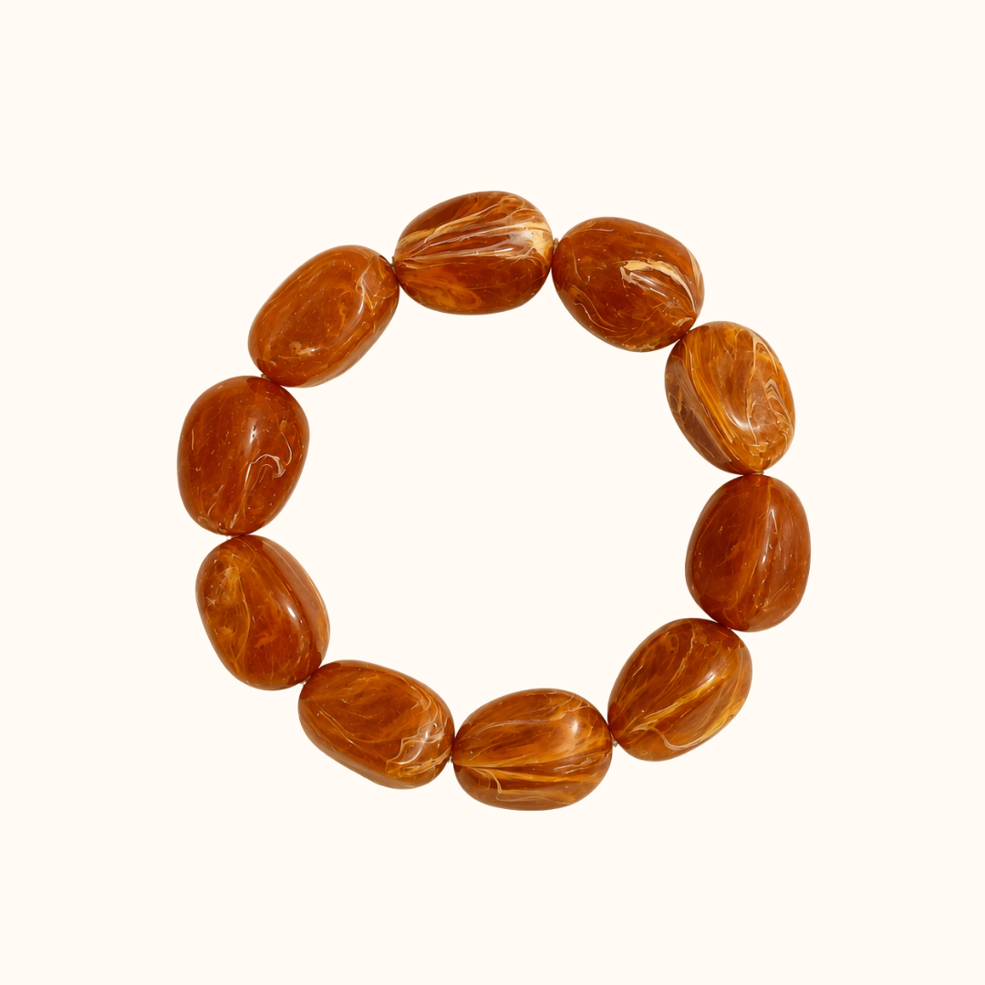 Ochre Beaded Bracelet