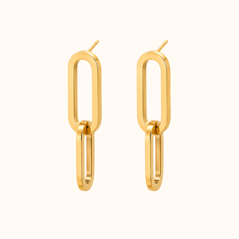 Paperclip Drop Earrings