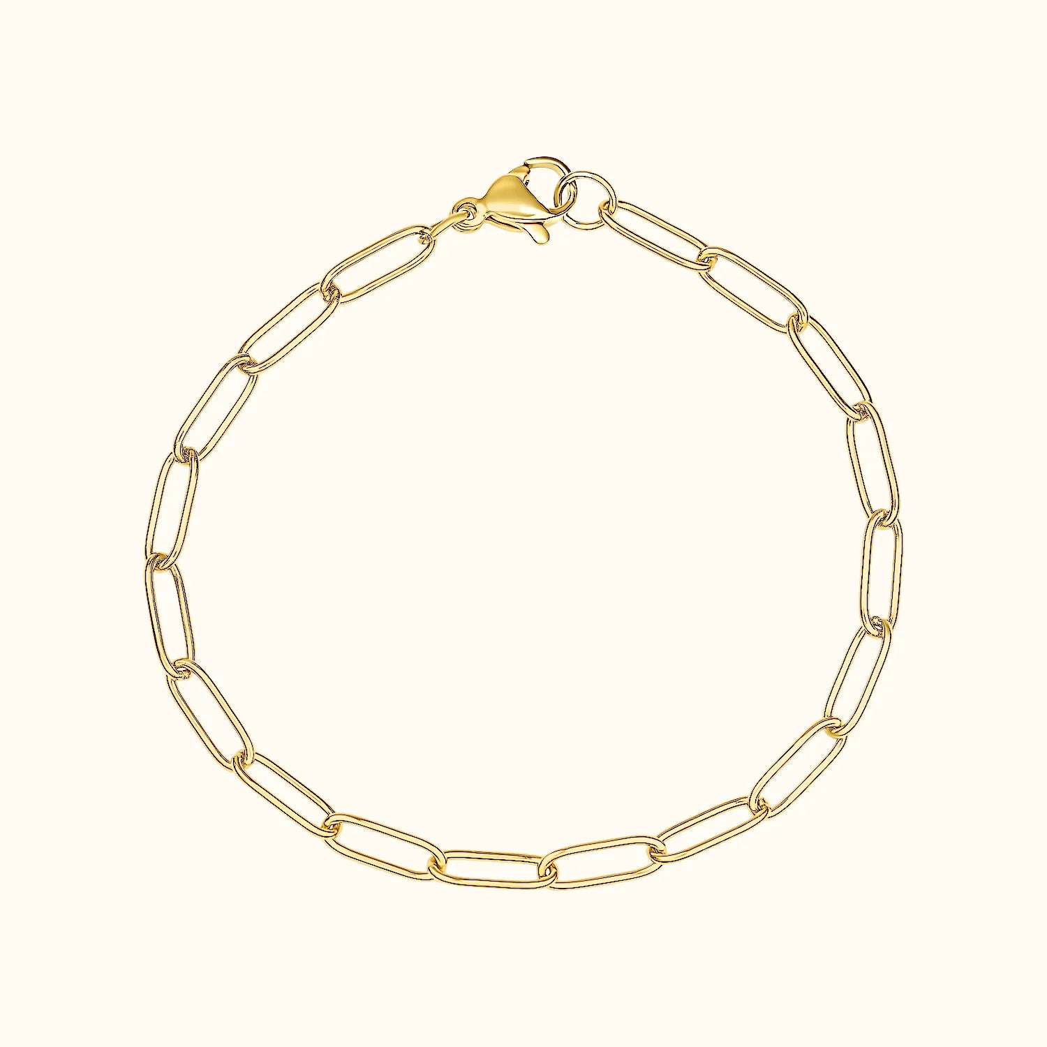 Paperclip chain bracelet