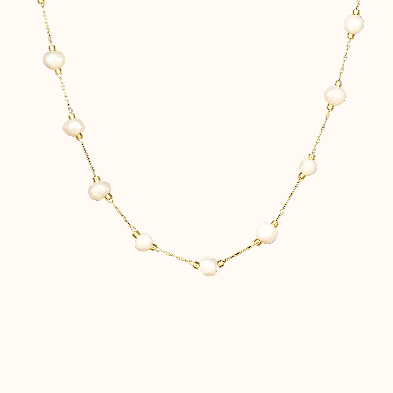 Luna Pearl Chain Necklace
