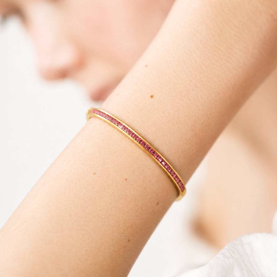 Rose Line Bangle