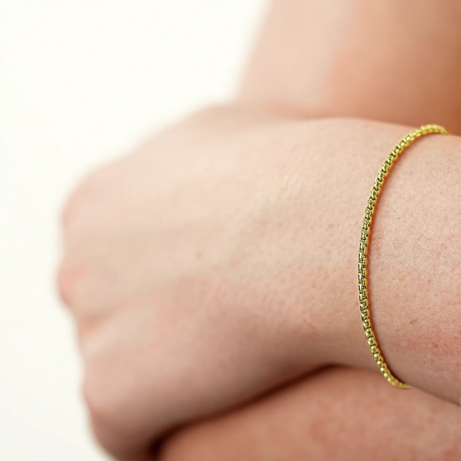 Smooth Box chain bracelet
