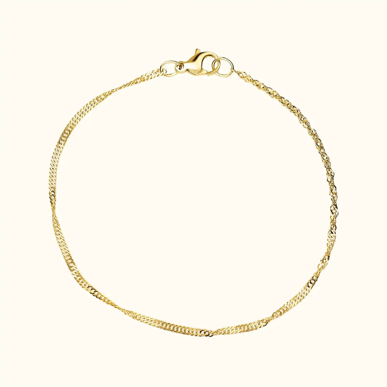Twisted chain bracelet