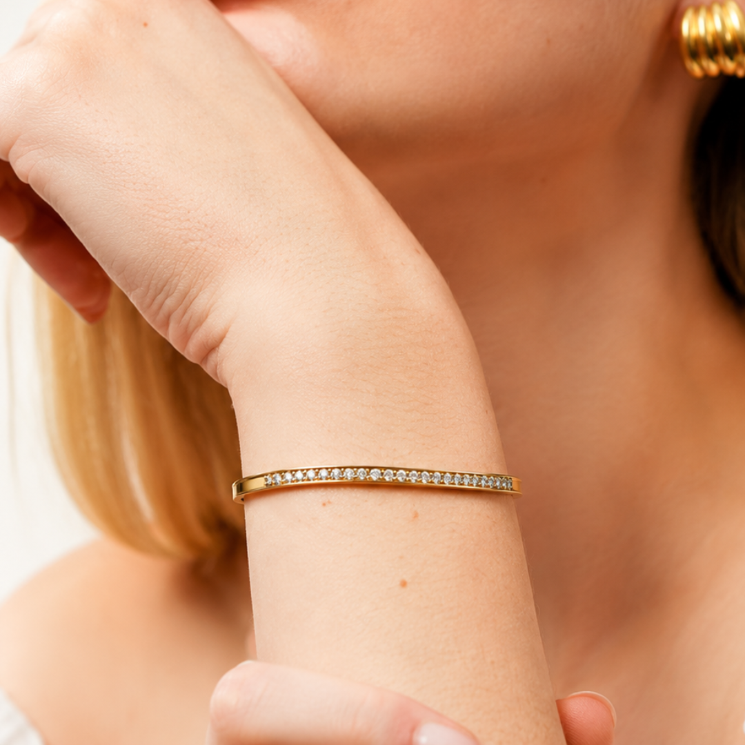 Crystal Line Bangle